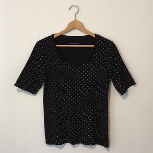 Tommy Hilfiger Scoop Neck 1/2 Sleeve Knit Top